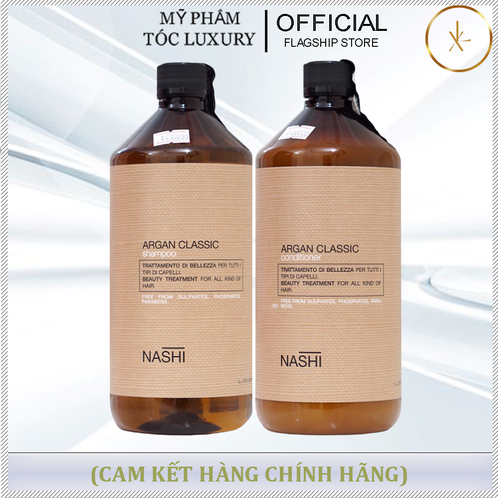 DẦU GỘI XẢ PHỤC HỒI HƯ TỔN NASHI ARGAN CLASSIC 1000ML